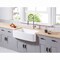 Gourmetier GKFA33229 Solid Surface 33" x 22" Farmhouse Sgl Bowl Kitchen Sink, Wht GKFA33229 - alternate 3